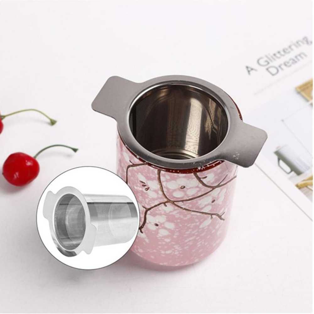 2 pezzi Infusore per tè riutilizzabile in rete di acciaio inossidabile, filtro per tè, teiera, foglie di tè, spezie, utensili da cucina, accessori per il tè_voghion.com