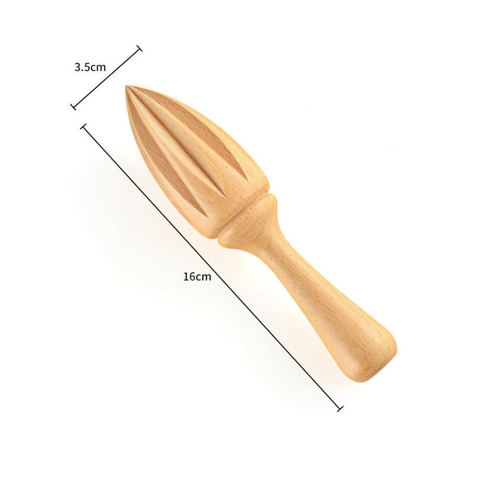 2Pcs Creative Wooden Lemon Squeezer Mini Hand Press Manual Juicer Fruit Orange Juice Extractor Reamers Ten-corner Design Kitchen Tool_voghion.com
