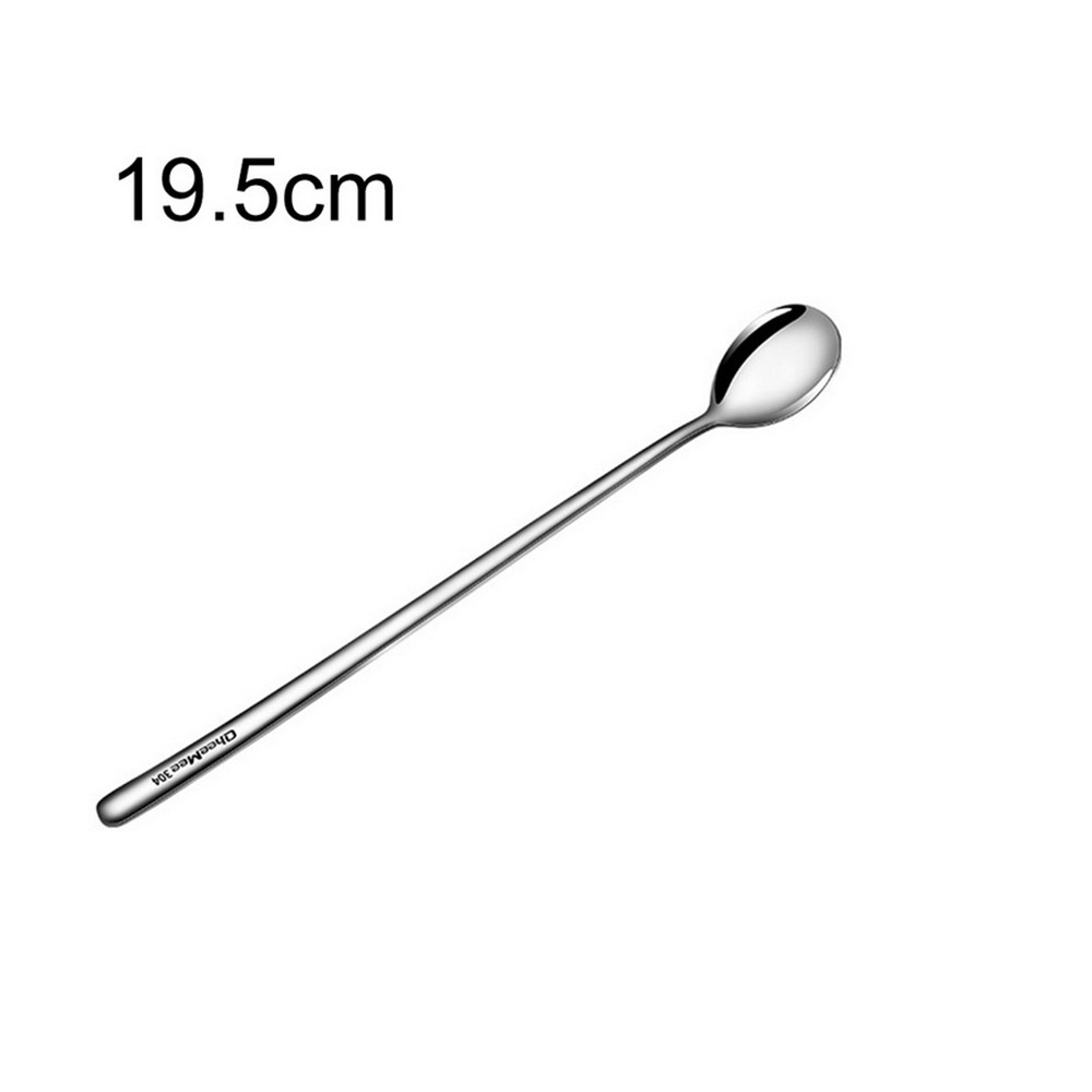 4 pezzi nuovi cucchiai con manico lungo in acciaio inossidabile 304, cucchiaini da tè, cucchiaini da dessert, cucchiaini da gelato, stoviglie, accessori da cucina, utensili da bar_voghion.com