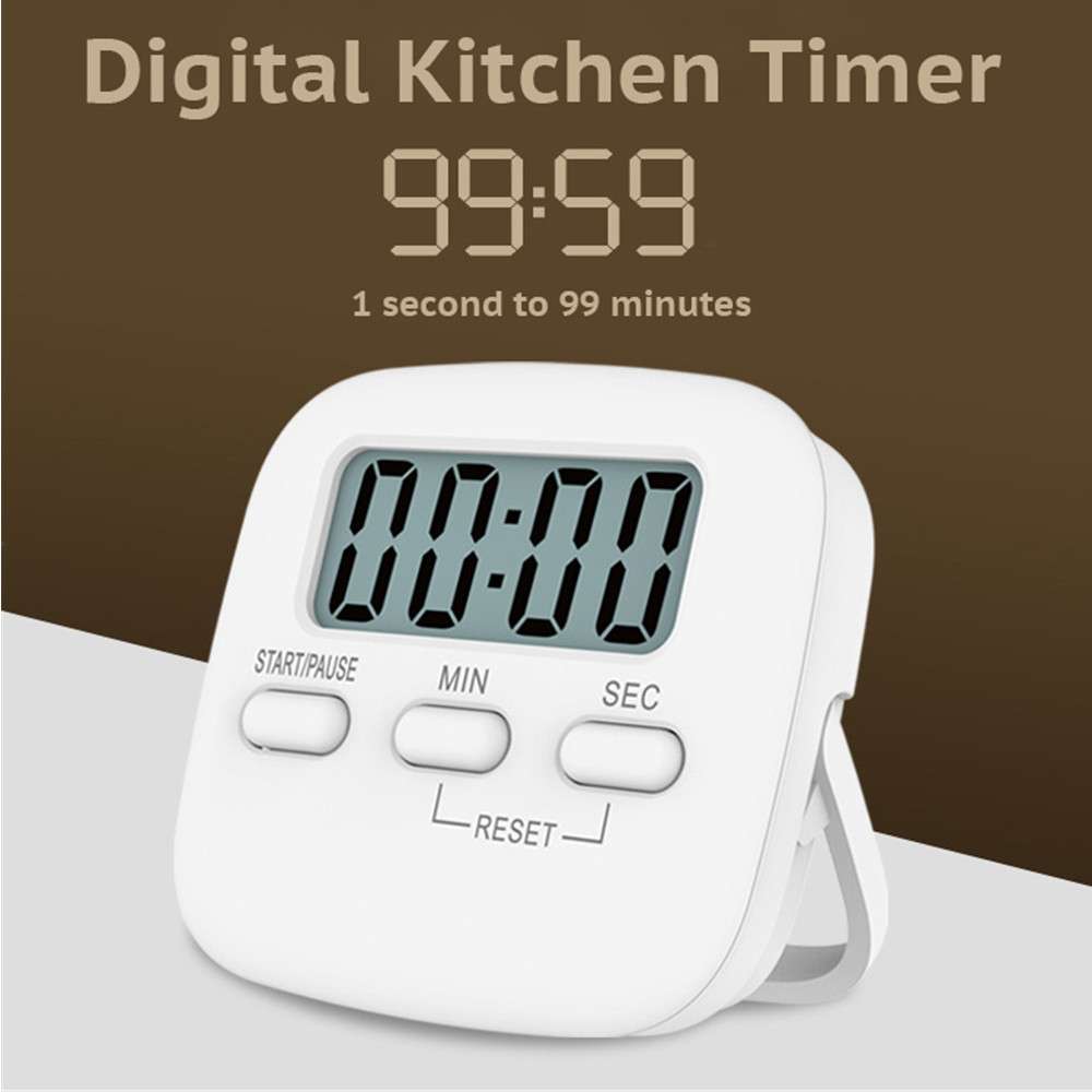 2Pcs Digital LCD Kitchen Cooking Timer With Strong Magnet Back For Cooking Baking Sports Games Office ( Battery Not Included )_voghion.com
