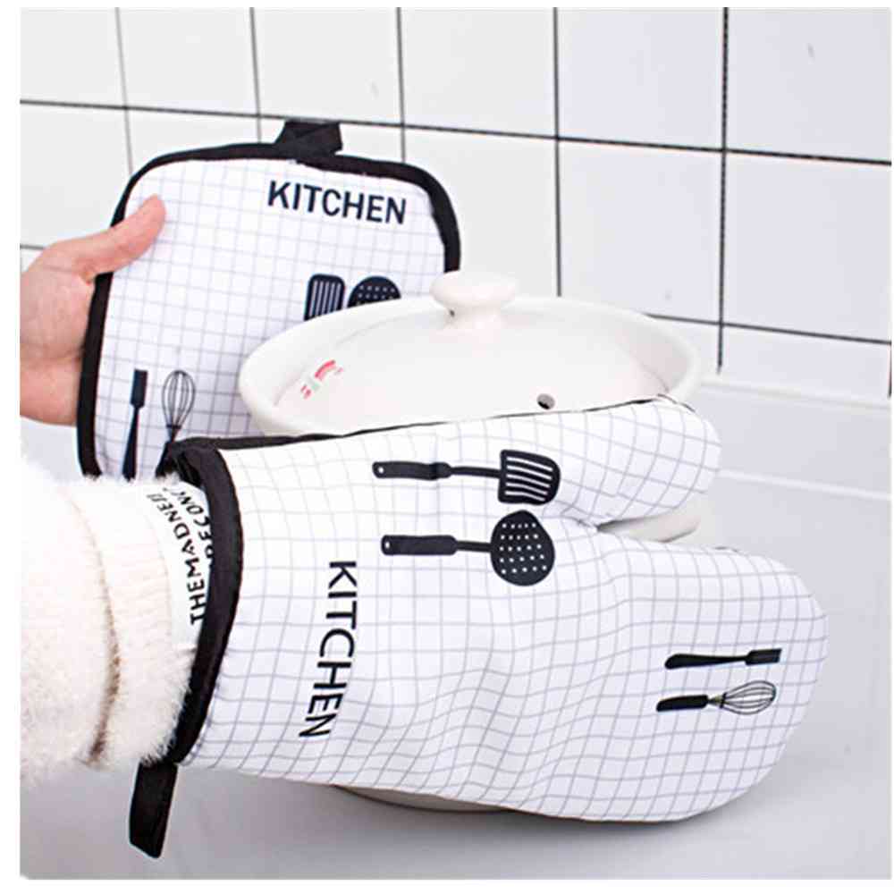 1 Set hitzebeständige, isolierende Mikrowellenhandschuhe, Mikrowellen-Backhandschuhe, Grillhandschuhe, rutschfeste Küchenhelfer_voghion.com