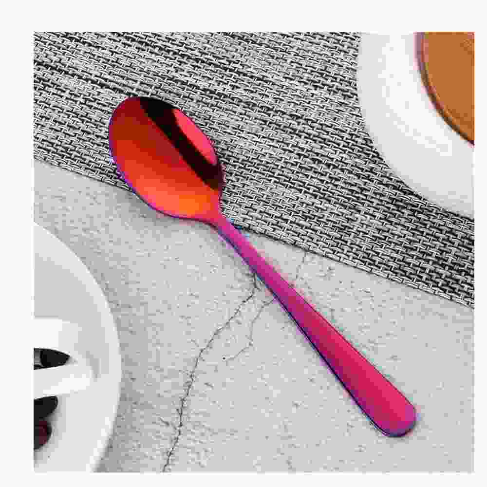 3-teiliges Teelöffel-Set aus Edelstahl in Roségold, ideal für Kuchen, Obst, Desserts, Kaffee, Snacks und als Küchenutensilien._voghion.com