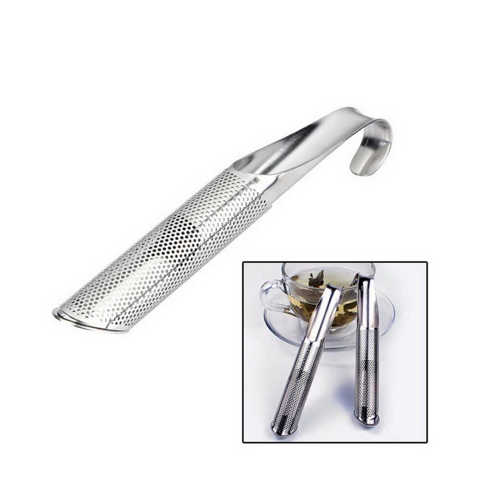2Pcs Kitchen Accessories New Tea Strainer Amazing Stainless Steel Infuser Pipe Design Touch Feel Holder Tool Tea Spoon Infuser Filter_voghion.com