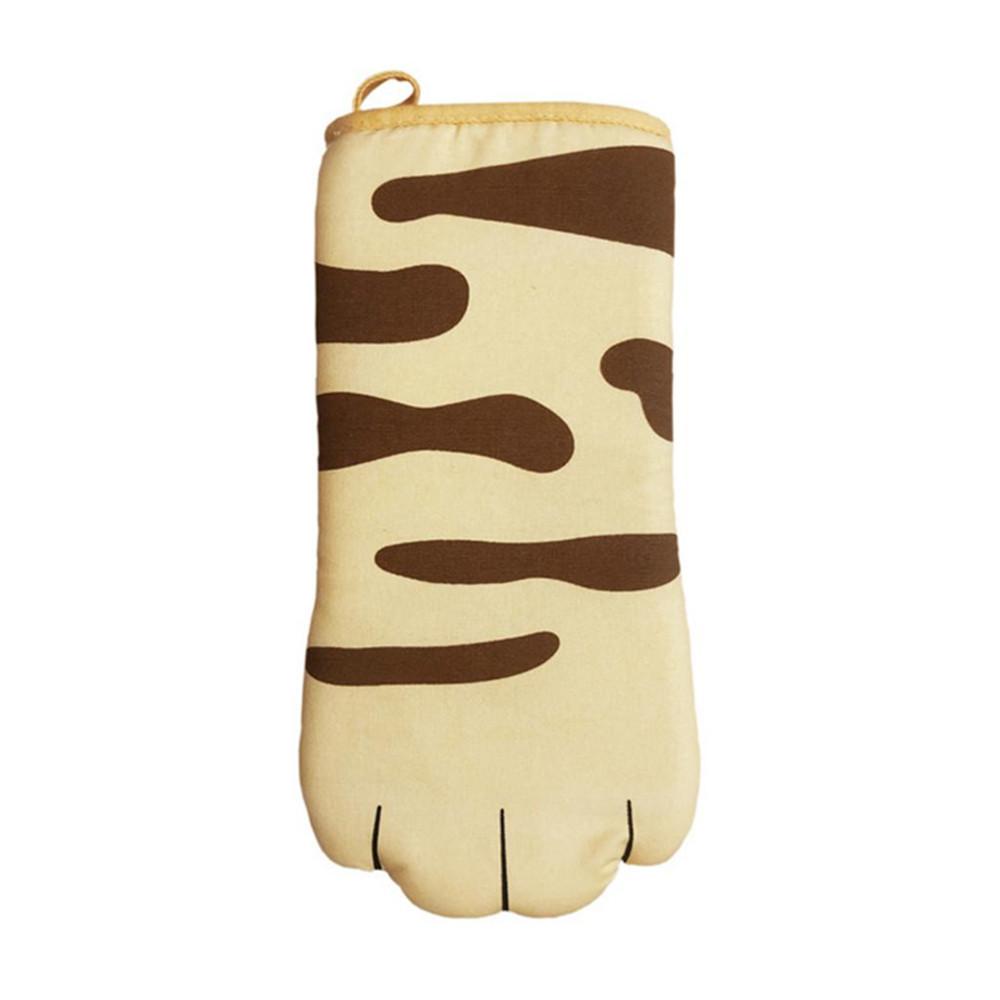 2er-Pack 3D-Cartoon-Katzenpfoten-Ofenhandschuhe, lange Baumwoll-Backhandschuhe, isolierend, mikrowellengeeignet, hitzebeständig, rutschfest, Küchenhandschuhe_voghion.com