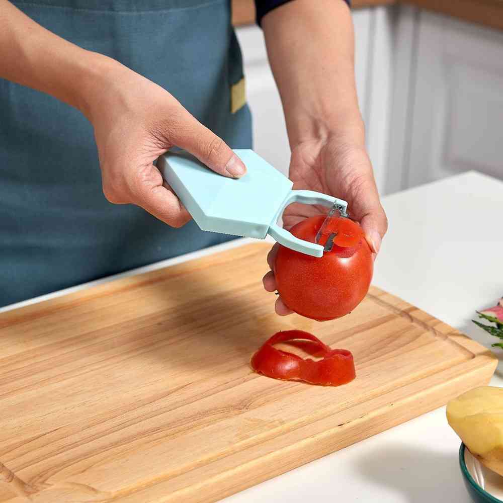 Set di 4 coltelli pieghevoli creativi per pelare, multiuso, per conservare cetrioli, patate e frutta. Pelapatate per frutta. Fonte: gadget da cucina._voghion.com